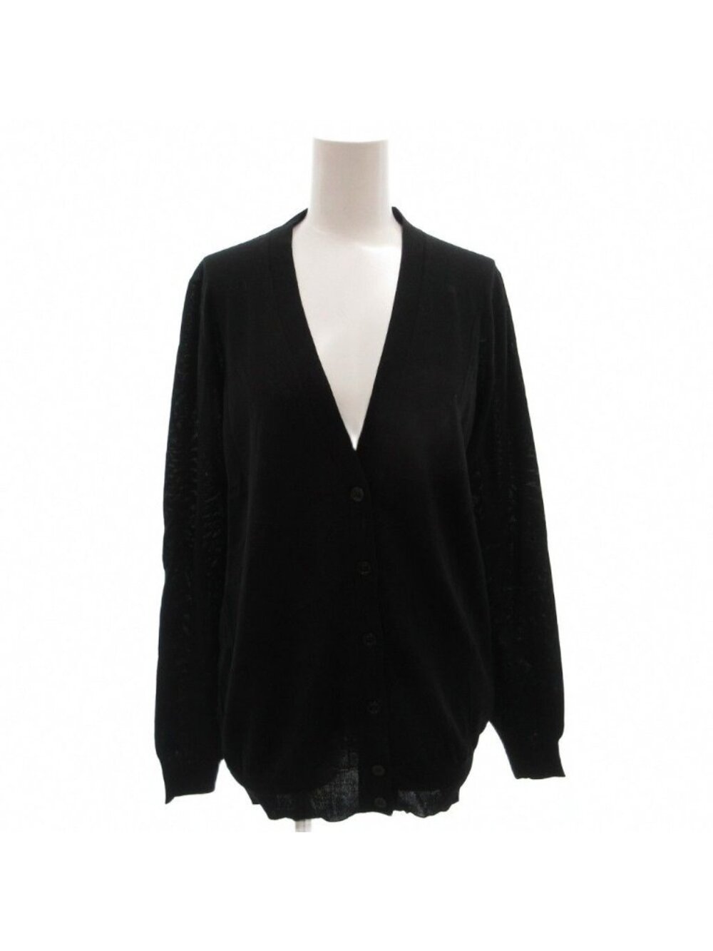 Gucci Cardigan Neck Wool L Black